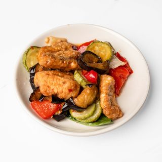 Баклажаны в кисло-сладком соусе