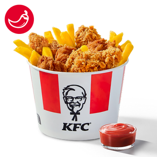 Кофа с Крилца и Стрипс за Един