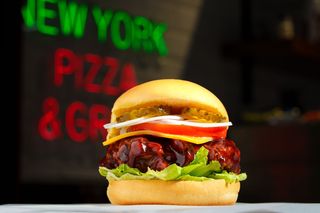 BBQ chicken burger 350gr