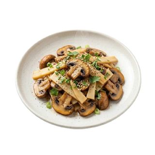 98. Champiñón y bambú salteados