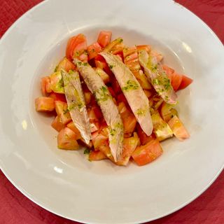 Tomate Cateto Aliñao con Melva