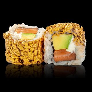 200. Uramaki salmone oro