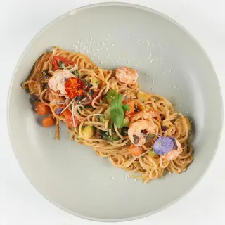 Spaghetti gambas