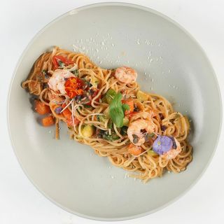 Spaghetti gambas