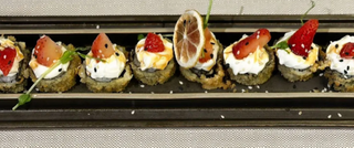 Hosomaki fritto fragole