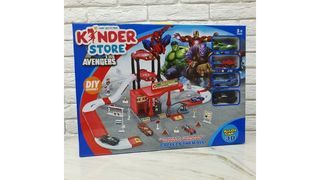 Паркинг Супергероев в комплекте 4 машинки