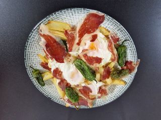 Huevos Rotos  Con Jamón Ibérico 