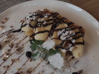 Вафлі з бананом та шоколадом (без ваги)