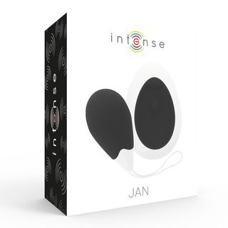 Intense Jan Huevo Vibrador Control Remoto Negro