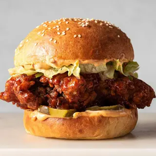 Spicy Fried Chicken Burger