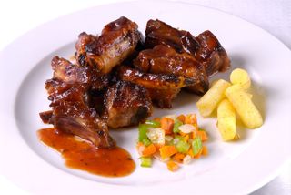 Costilla Al Horno Con Salsa Barbacoa