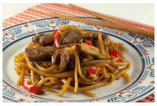 Tallarines con Ternera