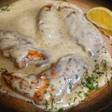 Пилешки жулиени със синьо сирене (300г)