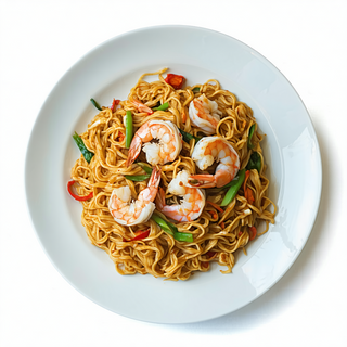 A10.Fideos Singapur Con Langostinos