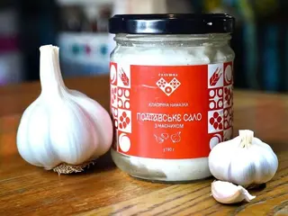 Полтавське сало з часником (+-190g)