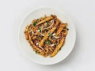 Пшенична локшина з куркою