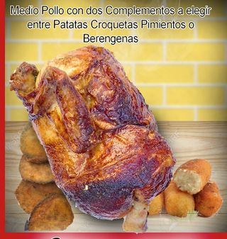 Menú Medio Pollo Dorado