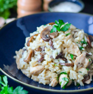 Risotto Poulet Et Champignons