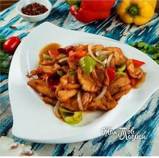 Куриное филе с овощами