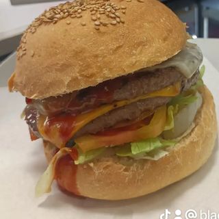 Hamburger black bacon xl