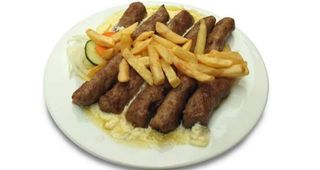 Ćevapi na kajmaku mala porcija