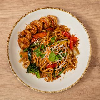 Makaron Udon z kurczakiem
