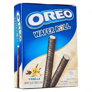 Oreo Wafer Roll Vanilla, bastoncini di wafer al cacao e vaniglia 54 g

