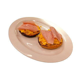 Bagel Huevo y Pavo