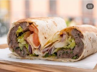 Wrap Kafta + papas fritas 