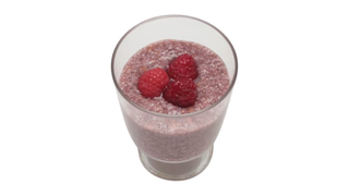 Chia malina puding
