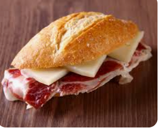 Bocadillo De Jamón Y Queso