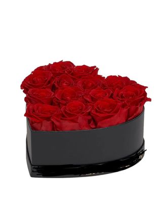 გულის ფორმის კომპოზიცია წითელი ვარდებით (Small)