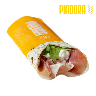 Prosciutto crudo, squacquerone e rucola