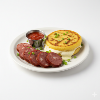 Arepa Con Salchichón
