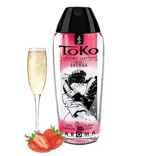 Lubricante Shunga Toko Aroma Fresas Con Cava 165 Ml