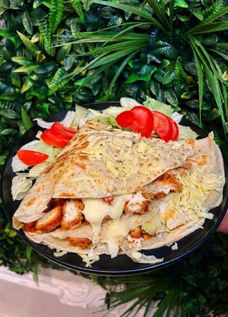 Cheesy crispy crepe
