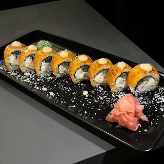 Rollo con queso y pollo