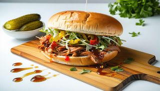 Pulled pork sandwich