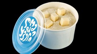 ღომი და ყველი დიდი პორცია