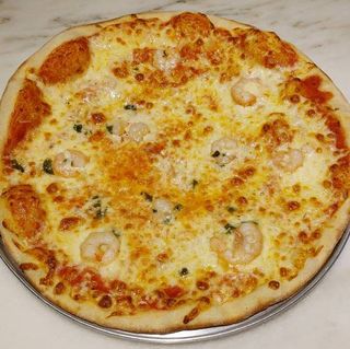 Pizza de Gambas ao Alho (Média)