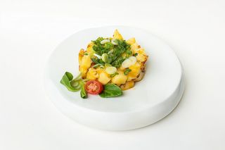 Cartofi cu smantana si ceapa verde