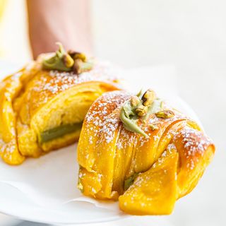 Croisant com creme de Pistacho