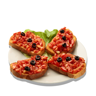 Bruschete cu rosii si oregano