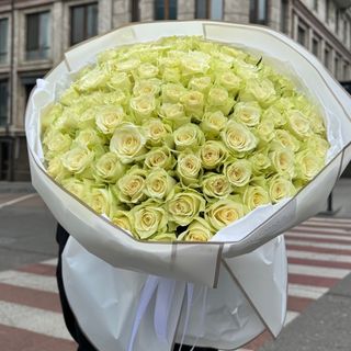 101 біла троянда 