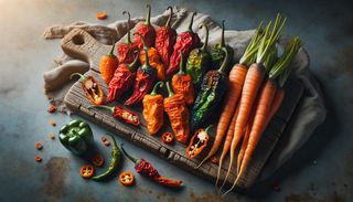 Пукани люти чушки с моркови