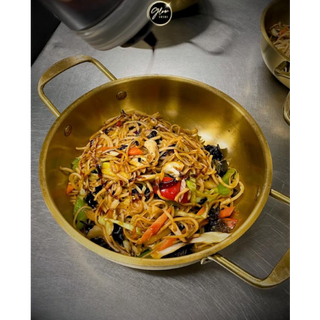 Wok poulet aux champignons  