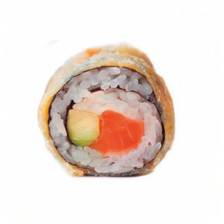 34A.Tempurizado Maki De Salmón Con Queso Y Aguacate (8 Pzs.)