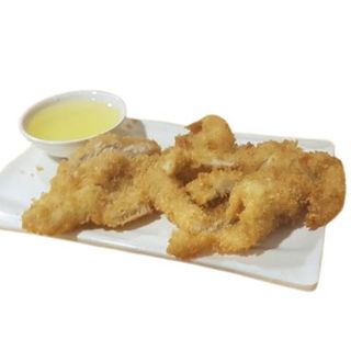 gambas con salsa japón