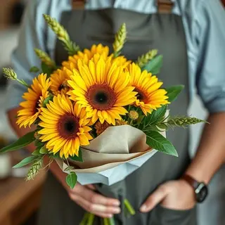 Arreglo 3 girasoles