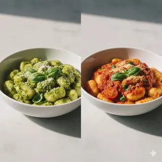 Gnocchi al Pesto o al Pomodoro